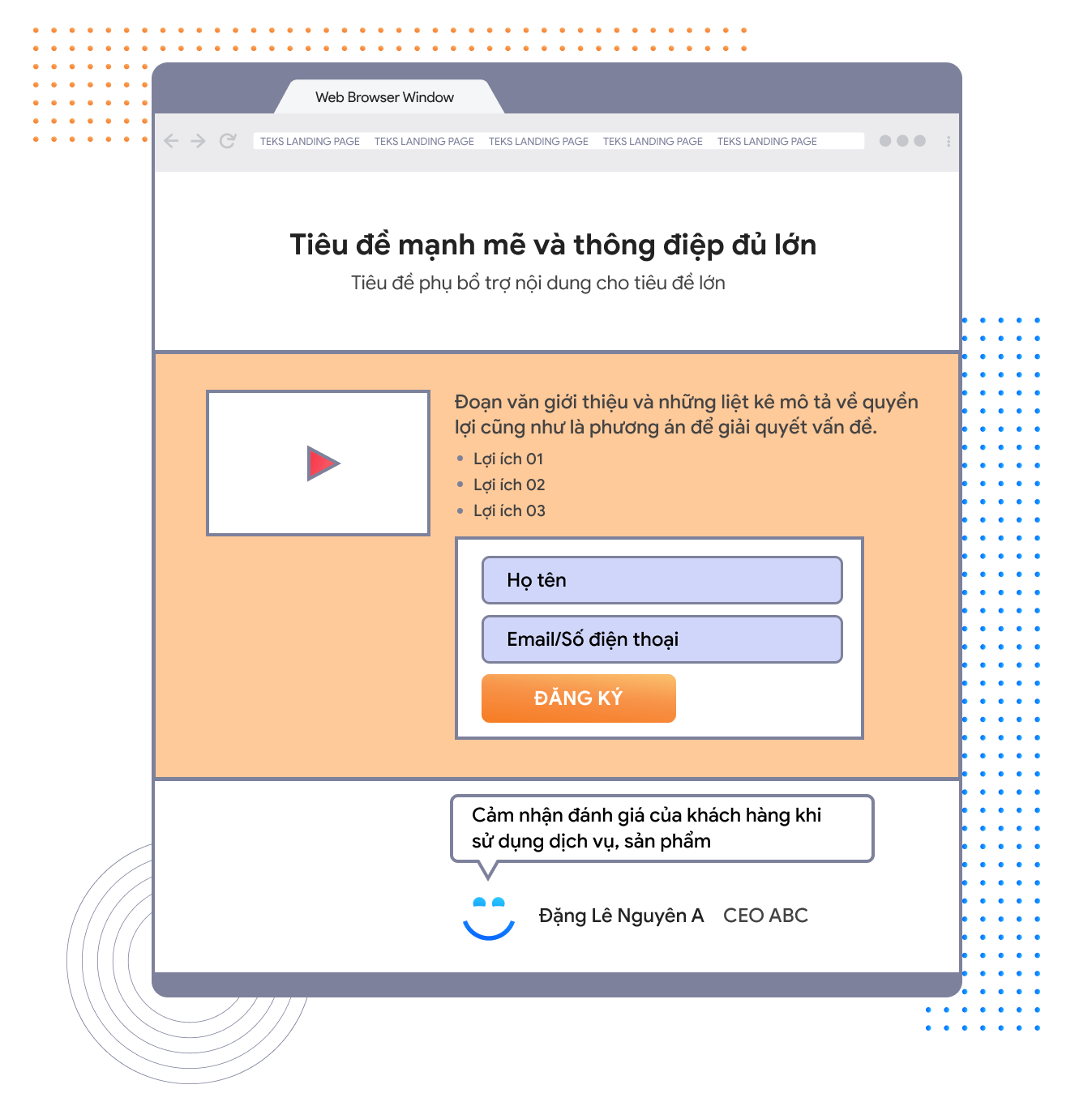TEKS™ Landing Page